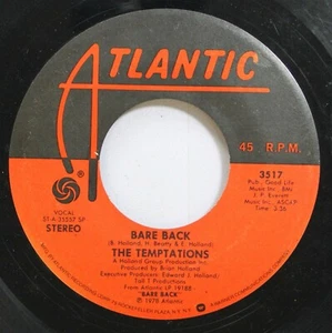 Soul 45 The Temptations - Bare Black / I See My Child On Atlantic Recording Corp - Picture 1 of 2
