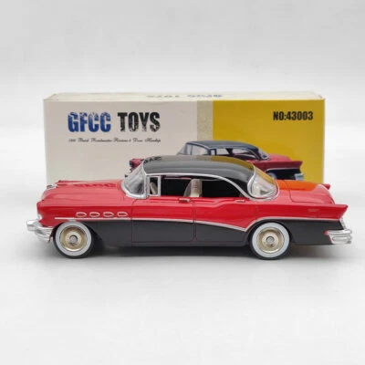 GFCC Toys 1:43 1956 Buick Roadmaster-Riviera-4 Door Hardtop 43003A Alloy car Red
