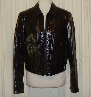 HERMOSA CHAQUETA BOMBER LUELLA NEGRA BRILLANTE 42 (AUS 12 US 6) "DOUGIE" Foto 1 de 4