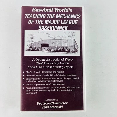 Baseball - Teaching the Mechanics of the Major League Baserunner VHS Video Tape - Image 1 of 3