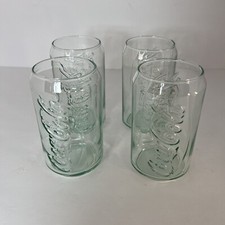 McDonald's 2017 Coke Coca Cola Can Drinking Glass Green Glasses 10oz Collectible