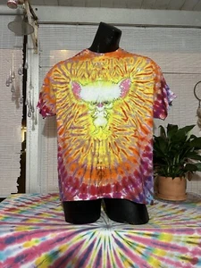 Gilden Xlarge,Brain, Handstitched Awesome Tiedye Shirt - Picture 1 of 2