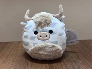 Squishmallow Longhorn Highland Cow New 7” Borsa Plush NWT - Picture 1 of 2