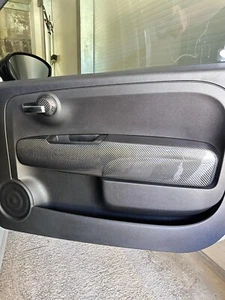 Coppia Cover Interno Sportelli in Carbonio Vero 500 Abarth 595 695 Fiat 500 - Foto 1 di 4