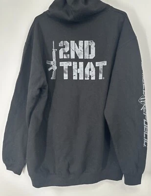 Hooded Sweatshirt 2nd Amendment 2nd That Sz XL Fleece Shield Republic - Image 1 of 4