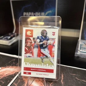 2022 Panini Chronicles Draft Picks Matt Corral Base Rookie Card Ole Miss Rebels - Bild 1 von 3