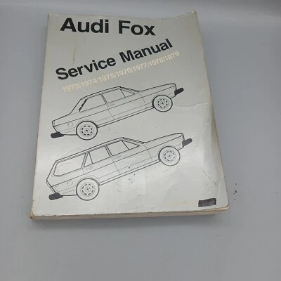 Audi Fox Shop Service Manual 1973 1974 1975 1976 1977 1978 1979 Robert Bentley Foto 1 de 4