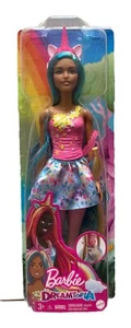 Barbie Dreamtopia Muñeca Unicornio Pelo Azul y Rosa HGR21 NUEVO - Imagen 1 de 5