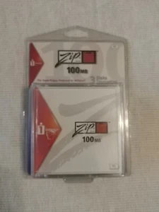 Iomega ZIP 100 Disk Package Of 3 Sealed Unused NIB In Original Packaging - Afbeelding 1 van 2