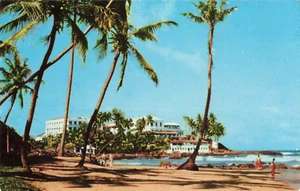Postcard Ceylon (Sri Lanka) Mount Hotel and Beach - Bild 1 von 2
