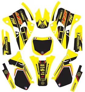Graphics for Yamaha YZ 250 YZ250 1996-2001 Yellow Red Decals Stickers - Bild 1 von 1