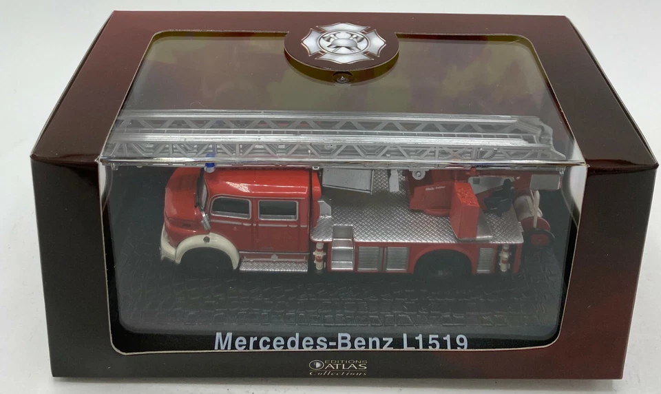 EBOND Modellino Mercedes Benz L1519 - Camion pompieri - Atlas Edit 1:72 - 0148 - Immagine 1 di 1