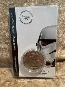 Sheperton Design Studios Anniversary Silver Coin, Star Wars Rare Stormtrooper - Picture 1 of 2
