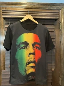 Bob Marley Black Red & Green T Shirt Mens Size Medium High Tide Or Low Tide - Picture 1 of 5