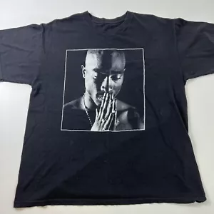 Tupac Shakur 2Pac Prayer T-shirt Large L No Tag Rap Tee Black - Bild 1 von 12