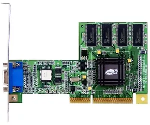 Graphics Card ATI Rage 128 32MB SDRAM 109-52100-00 AGP 64-Bit D-Sub - Picture 1 of 2