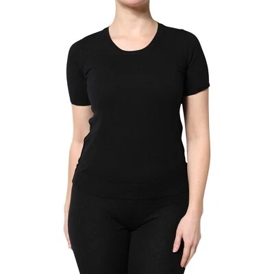 Camiseta DOLCE & GABBANA Negra Algodón Cuello Redondo Manga Corta IT40/US6/S 530usd Foto 1 de 4