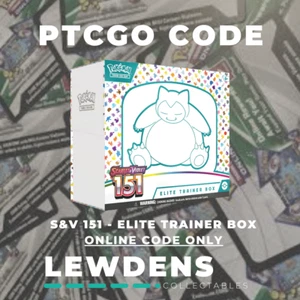 S&V 151 - Elite Trainer Box - Pokemon PTCGO - Online Code Card - eBay Message - Picture 1 of 1
