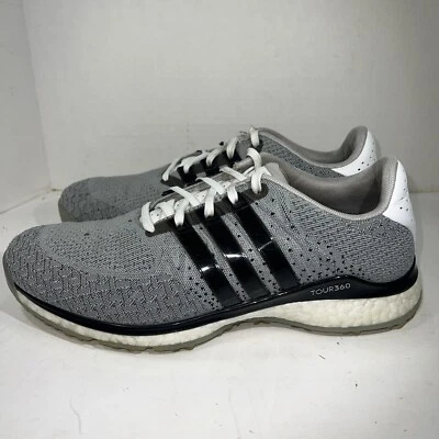 Zapatos de golf Adidas para hombre Boost Tour 360 XT SL sin clavos gris blanco talla 8 Foto 1 de 4