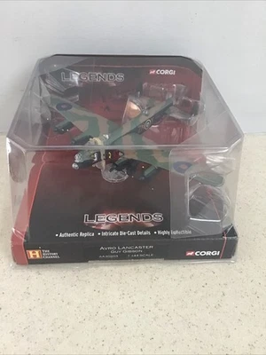 Avro Lancaster Bomber Plane Guy Gibson WW2 Aces Legends Corgi 1:144 Aa30203 - Image 1 of 4