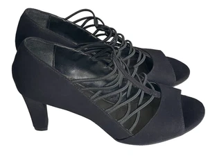 Impo Damen-Slipper Stretch offene Zehenpartie schwarz 6,5 M - Bild 1 von 7