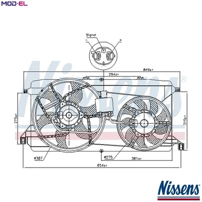 FAN ENGINE COOLING 85826 FOR FORD TRANSIT/Van/Platform/Chassis/Bus/TOURNEO 2.3L - Image 1 of 4