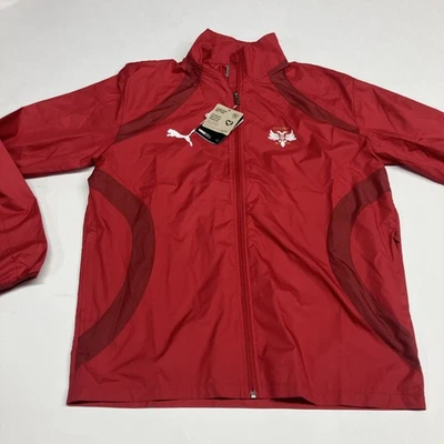 Men's Puma Red Serbia National Team 2024 Pre-Match Full-Zip Jacket SZ medium - Image 1 of 4