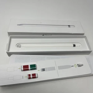 Apple Pencil MK0C2AM/A (1st Gen) with Charging Adapters and Extra Tip - Picture 1 of 9
