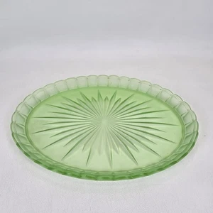 ANTIKES ART DECO TABLETT URAN GRÜN GESCHLIFFEN - Bild 1 von 12