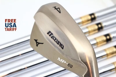 7Pcs MIZUNO MP-69 Iron set 4-5-6-7-8-9-PW Extra Stiff DG X100 Shaft RH Irons - Image 1 of 4