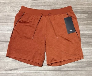 Größe L - Lululemon doppellagige Mesh Short 7" LL orange LM7BSES - Bild 1 von 8