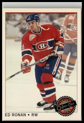 1992-93 O-Pee-Chee Premier Montreal Canadiens #41 Ed Ronan - Image 1 of 2