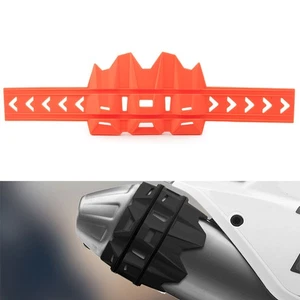 Protector de tubo de escape trasero cubierta accesorios universal naranja moto - Imagen 1 de 6