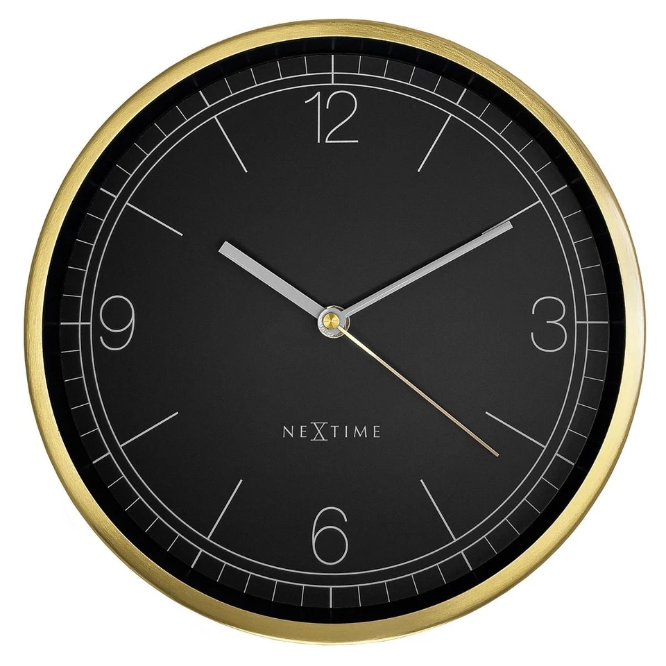 NeXtime Bolero Wall Clock 25cm - Black - Image 1 of 1
