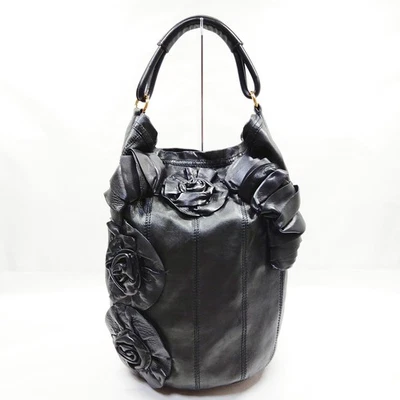 NO TARIFF Valentino Garavani Hand Bag Black Leather 2289100 - Image 1 of 4