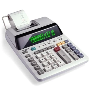 EL-1801V Ink Printing Calculator, 12-Digit LCD, AC Powered, Off-White, Ideal ... - Picture 1 of 5