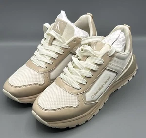 Calvin Klein Women's White Gogetit Lace-up Sneakers Size 8 - Picture 1 of 6