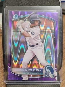 2025 Bowman Dawel Joseph /250 Chrome Prospects Purple Raywave Refractor #BCP-8 - Picture 1 of 3