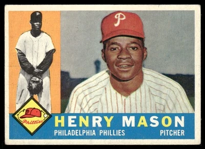 1960 Topps #331 Henry Mason RC - GOOD - Image 1 of 2