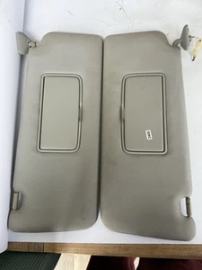 2004-2012 Nissan Titan Sun Visors Passenger Driver Pair Shade GRAY OEM - Picture 1 of 6