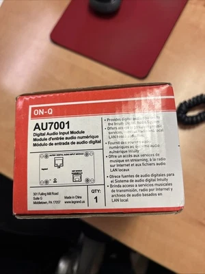 Legrand On-Q AU7001 Digital Audio Input Module Foto 1 de 3