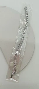 7 Zoll Rundschliff Lab Created Diamant Tennis Armband Sterlingsilber NEU - Bild 1 von 5