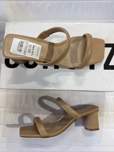 Schutz Olly Sandalen Größe 5,5 honigbeige hautfarben mittelhoher Blockabsatz Leder neu mit Karton - Bild 1 von 7