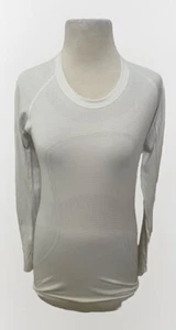 Lululemon White Swiftly Tech Long Sleeve Shirt 2.0-Comfy-Athletic-Gym - Picture 1 of 9