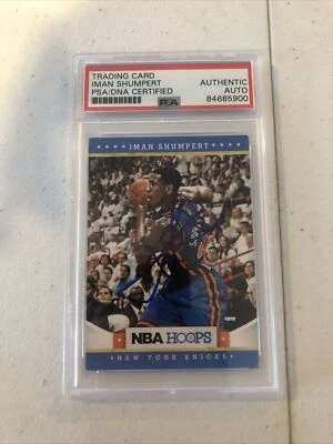CARTÃO COMERCIAL AUTOGRAFADO IMAN SHUMPERT PSA/DNA CERTIFICADO DE AUTENTICIDADE 2012 PANINI NBA AROS  - Imagem 1 de 4