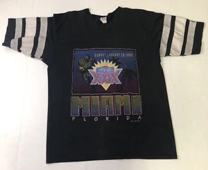 Super Bowl 29 XXIX T-Shirt Logo 7 Large Miami Single Stitch 90s NFL Football - Picture 1 of 10