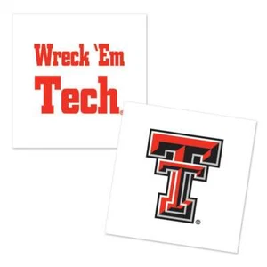 Texas Tech Red Raiders Temporary Tattoo - 4 Pack - Picture 1 of 1
