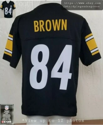 Футболка Steelers Pittsburgh КОРИЧНЕВАЯ NO84 командная одежда молодежная графическая размер M (5-6) - Изображение 1 из 4