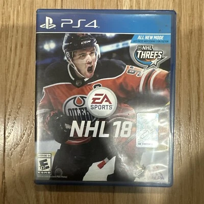 Sony PlayStation 4 Blu-Ray Disk EA Sports NHL 18 Hockey Game Disk & Case - Image 1 of 3