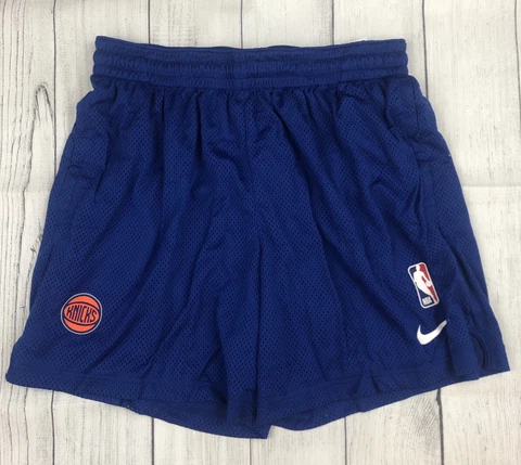 NIKE NEW YORK KNICKS SHORTS SIZE XL NWT DN8255-495 BLUE MID THIGH LENGTH Cover